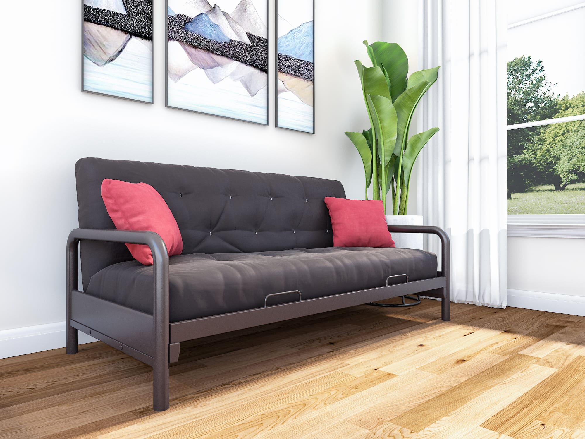 14. 3D Render of Louis Futon Frame